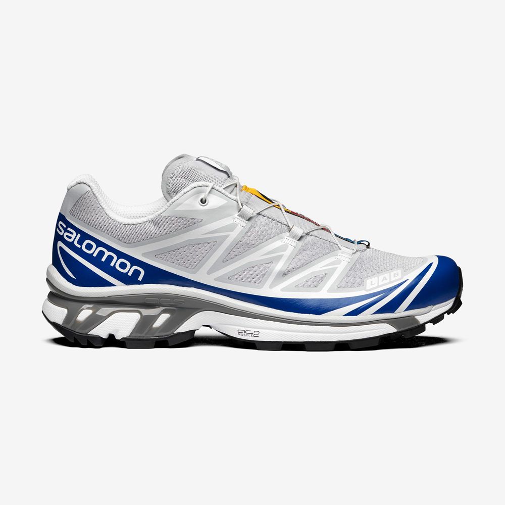 Zapatillas Salomon Hombre Azules / Blancas - Salomon Argentina XT-6,182973-HIG